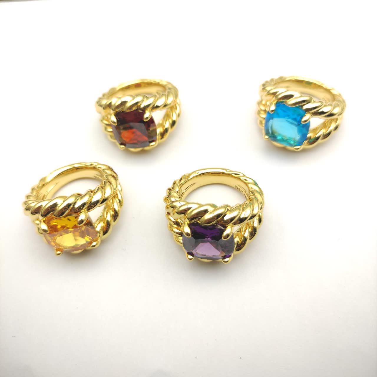 David Yurman Blue Gemstone Ring